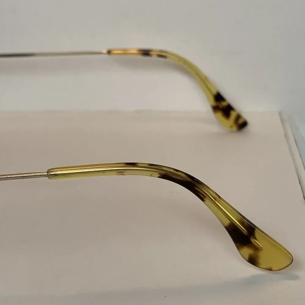 Maui Jim Wiki Wiki MJ246-16 Gold Neutral Smoky Polarized Lens Aviator Style READ